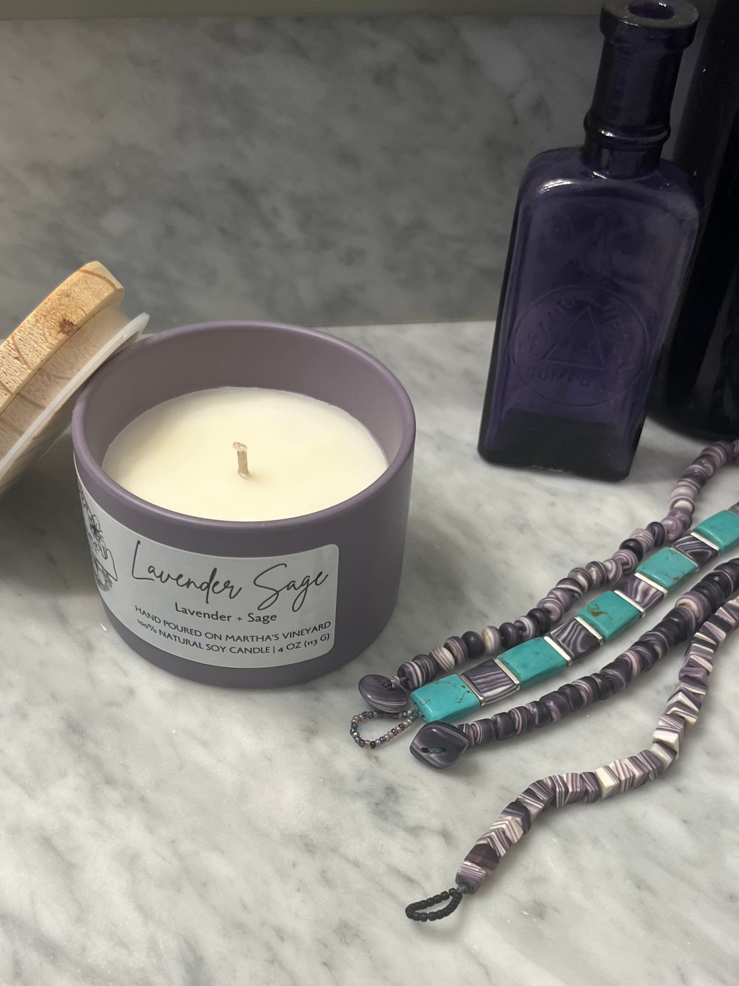 Lavender Sage Soy Candle (4oz)