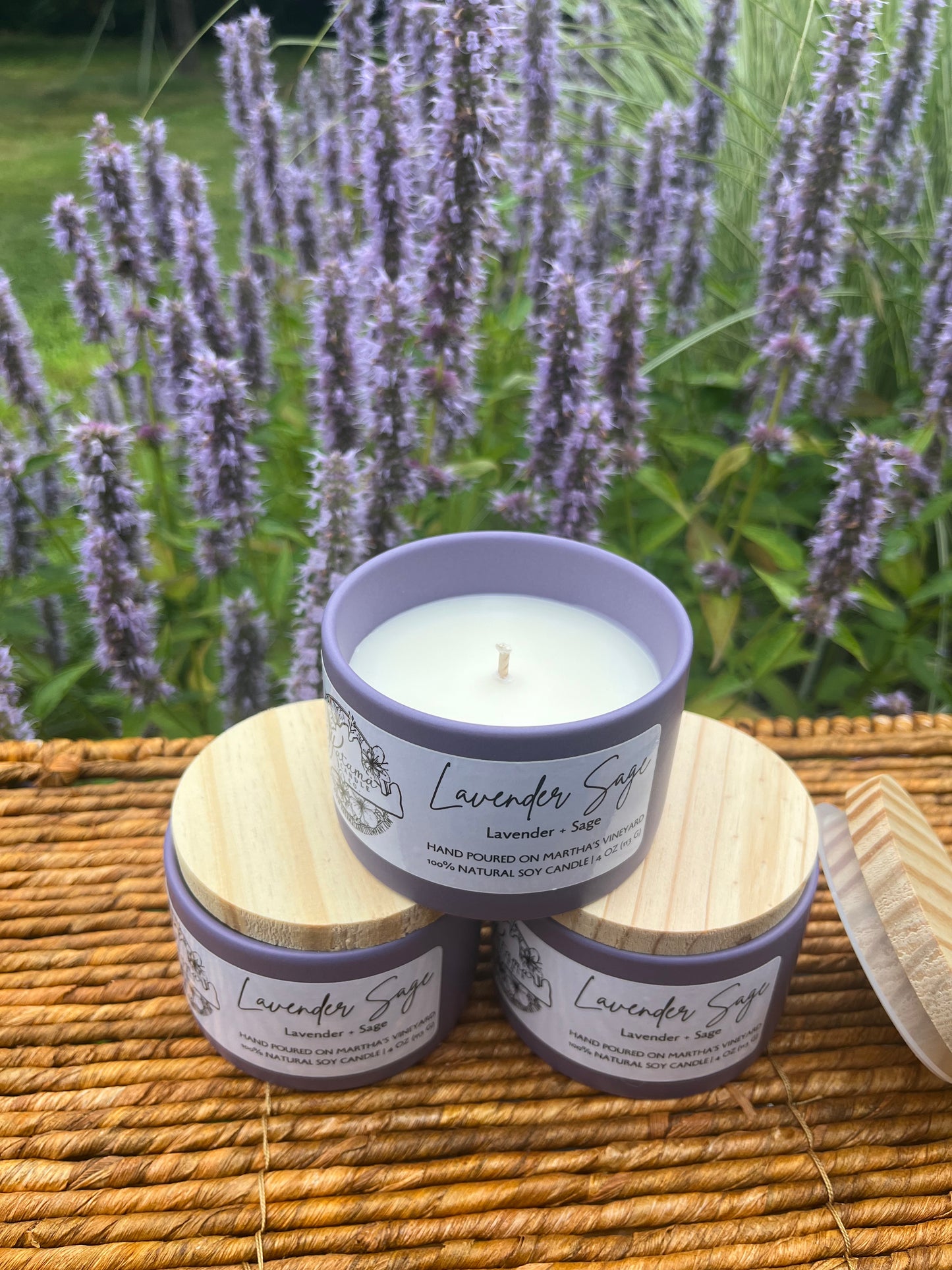 Lavender Sage Soy Candle (4oz)