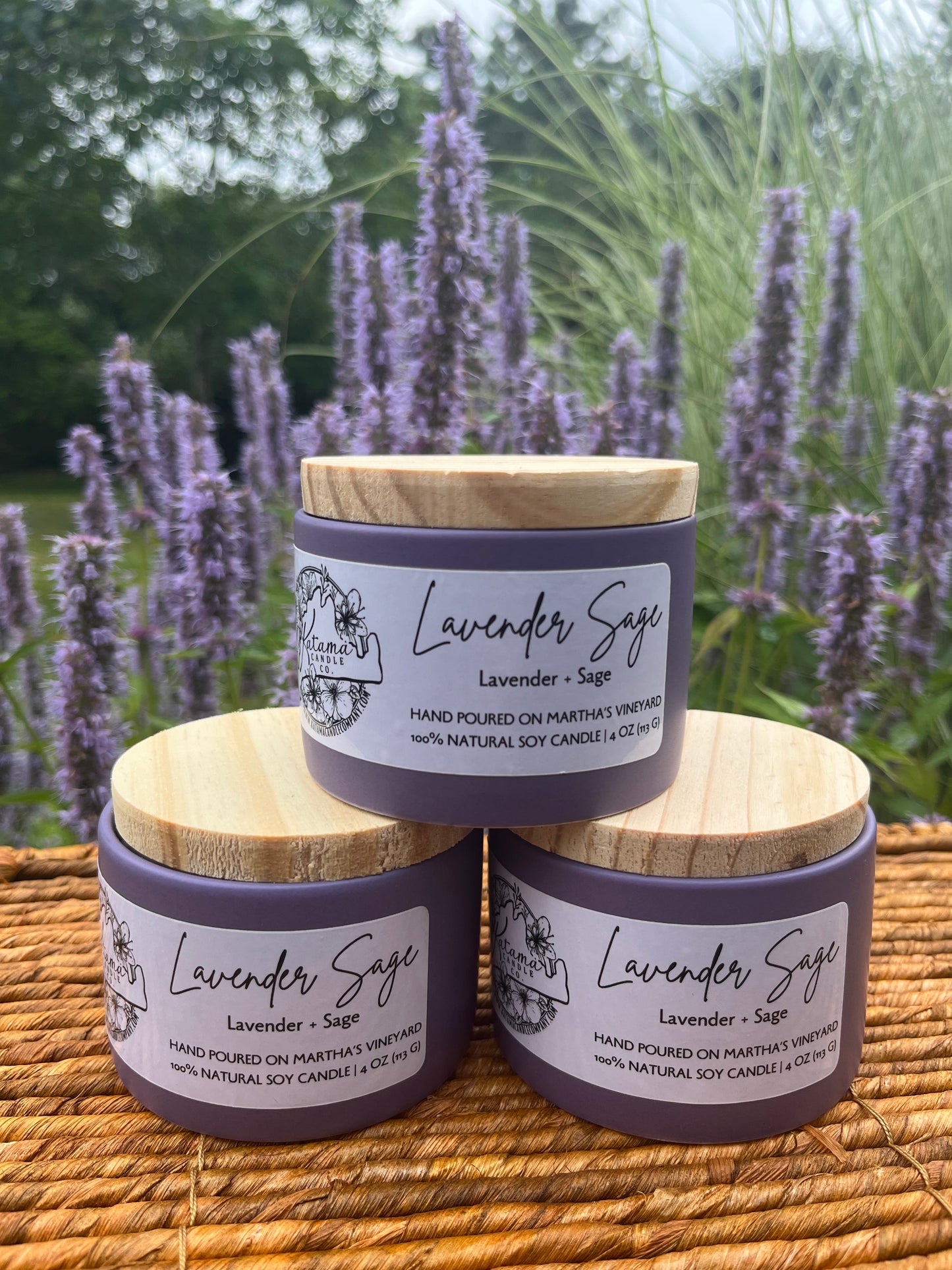 Lavender Sage Soy Candle (4oz)