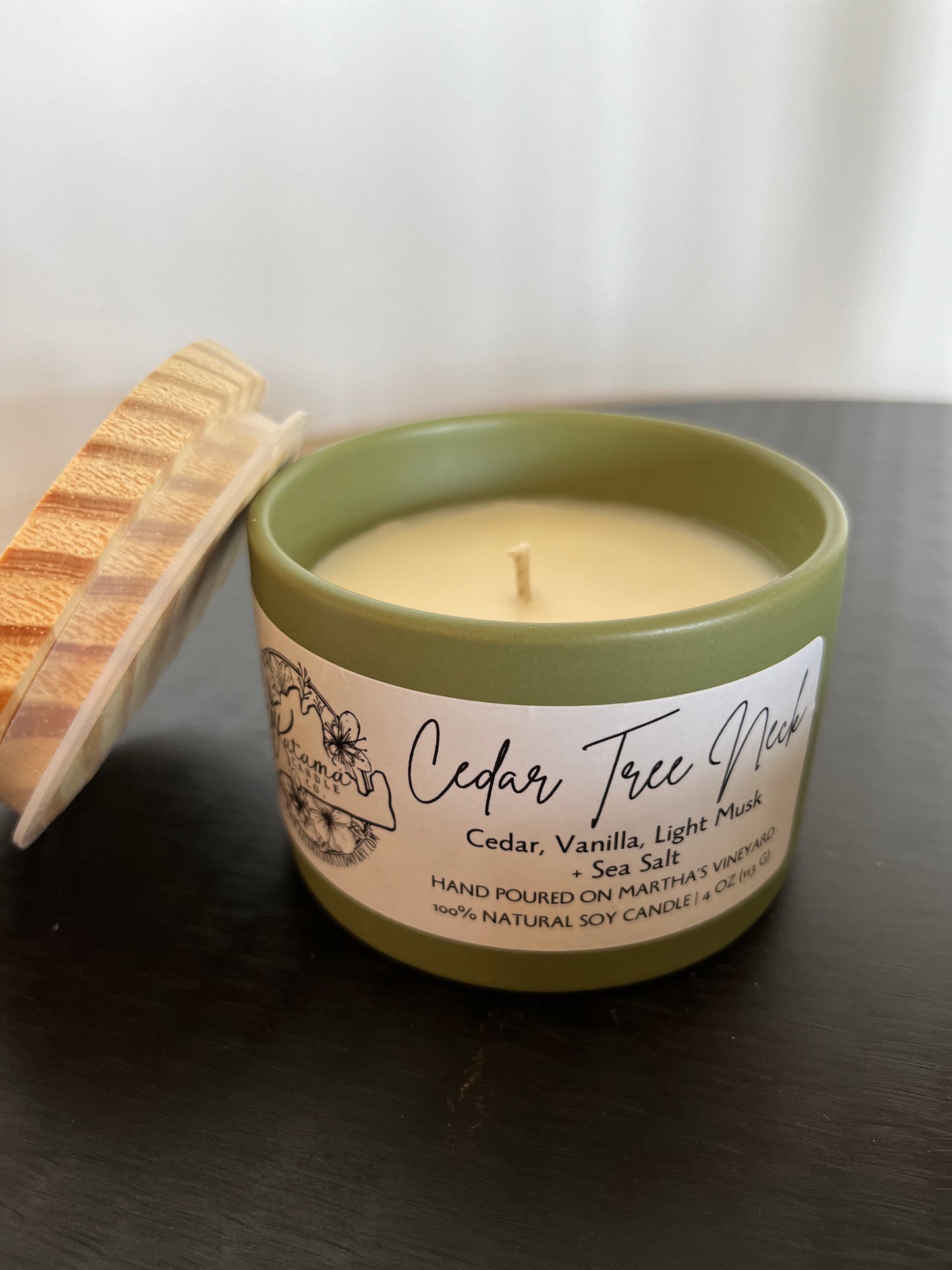 Cedar Tree Neck Soy Candle (4oz)